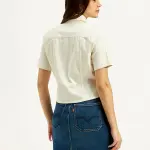 Women's Solid Spread Collar Shirt