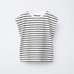 STRIPED T-SHIRT WITH TAB
