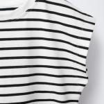STRIPED T-SHIRT WITH TAB