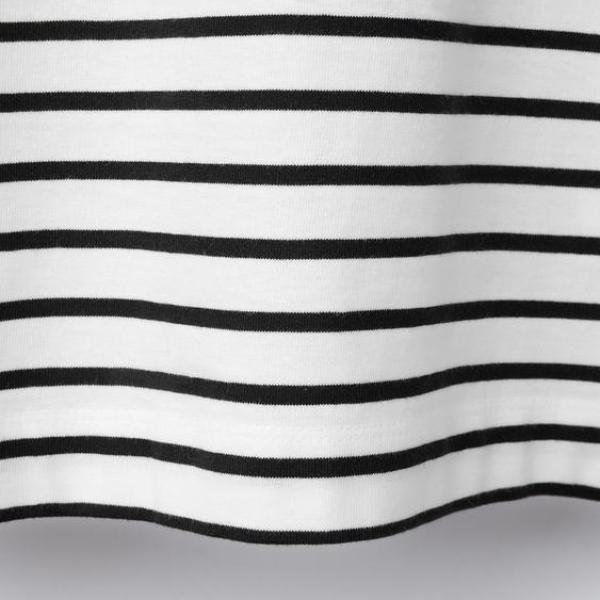STRIPED T-SHIRT WITH TAB