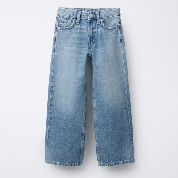 FADED WIDE-LEG JEANS