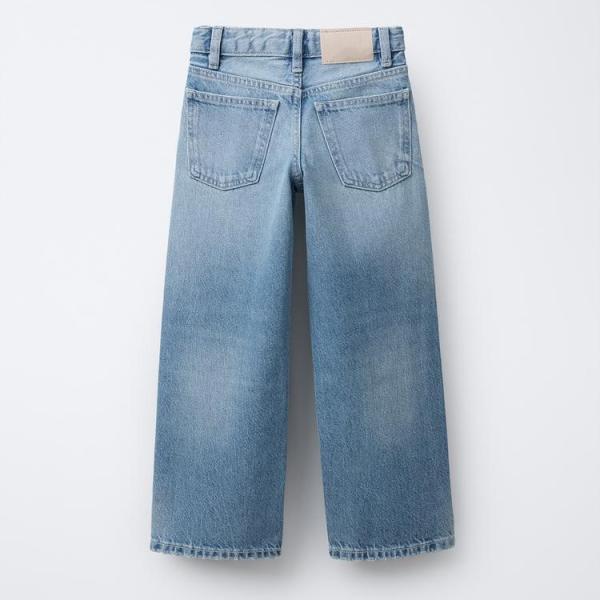 FADED WIDE-LEG JEANS