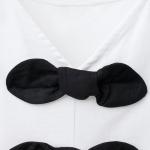 CONTRAST T-SHIRT WITH BOWS