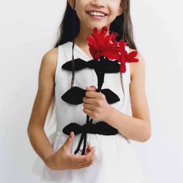 CONTRAST T-SHIRT WITH BOWS