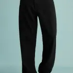 spruce black men's baggy straight jeans