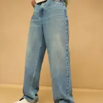 blue spruce men's baggy straight jeans