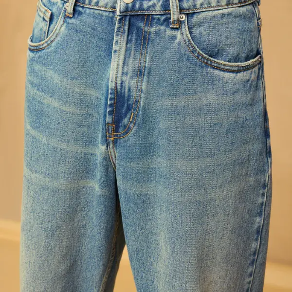 blue spruce men's baggy straight jeans