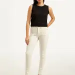 Women's 721 Off White Skinny Fit High Rise Jeans