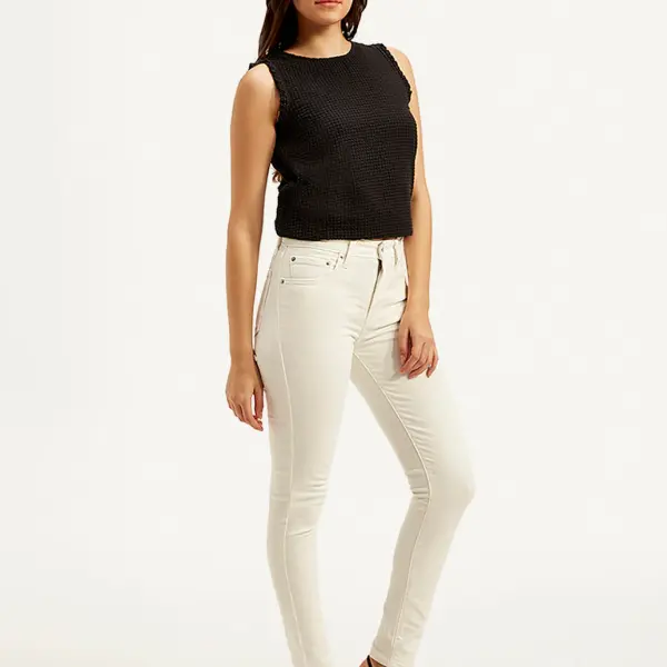 Women's 721 Off White Skinny Fit High Rise Jeans