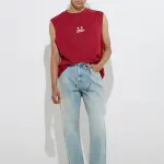 Light Blue Relaxed-Fit Mid-Rise Jeans