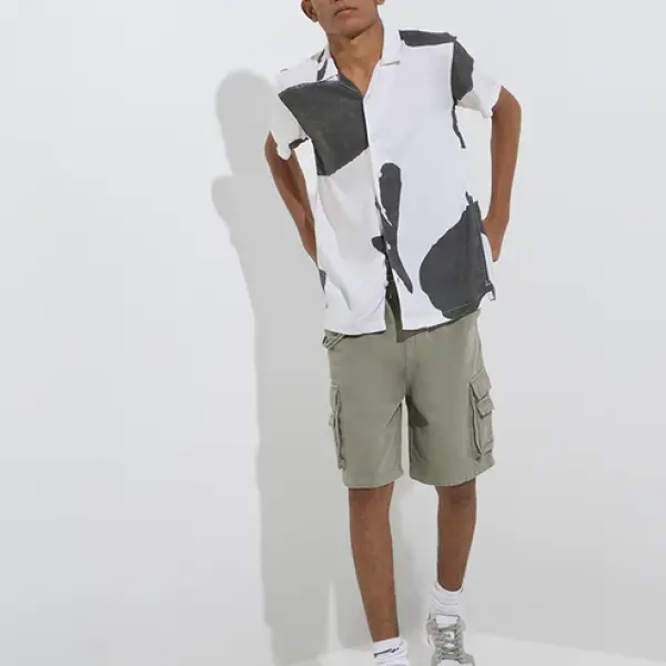 Kids Sage Mid-Rise Denim Shorts