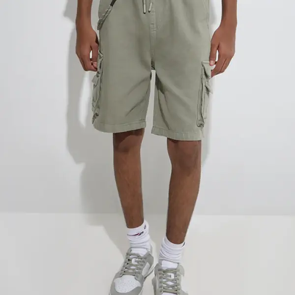 Kids Sage Mid-Rise Denim Shorts