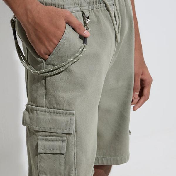Kids Sage Mid-Rise Denim Shorts