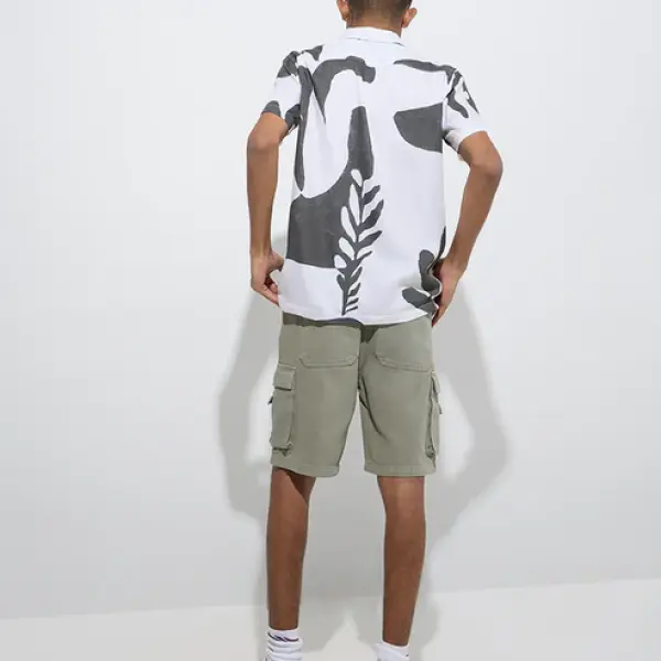 Kids Sage Mid-Rise Denim Shorts