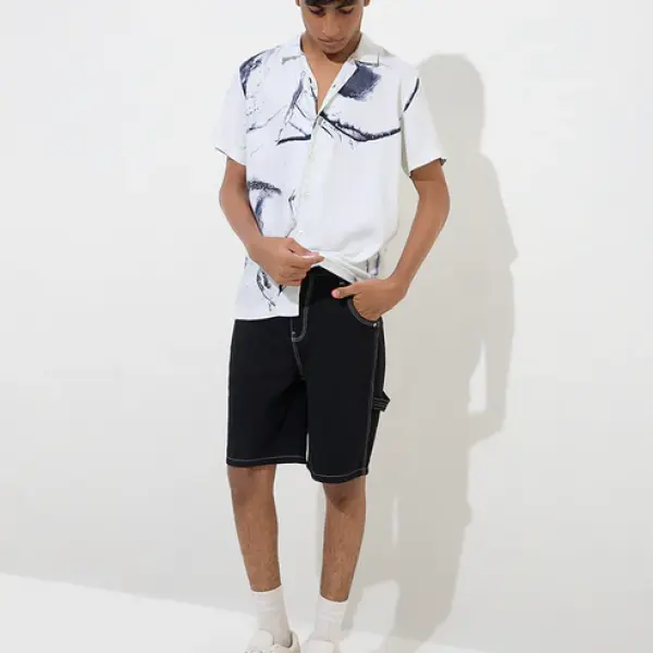 Kids Off-White Abstract Printed Shirt