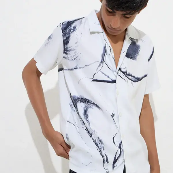 Kids Off-White Abstract Printed Shirt
