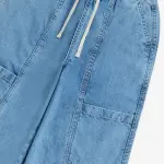 Kids Blue Wide-Leg Mid-Rise Jeans