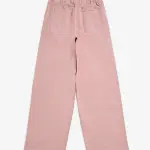 Kids Pink Wide-Leg Mid-Rise Jeans
