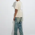 Blue Washed Relaxed-Fit Mid-Rise Jeans