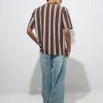 Light Blue Washed Barrel-Fit Mid-Rise Jeans