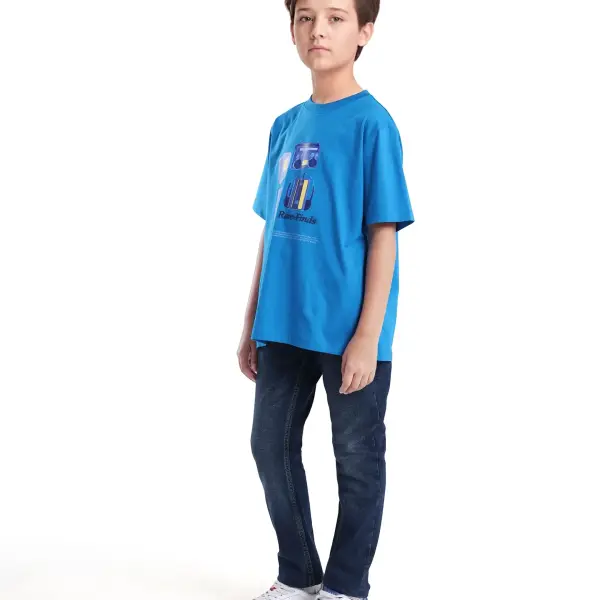 SLIM FIT SOLID JEANS BRAM - DARK BLUE