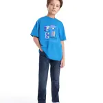 SLIM FIT SOLID JEANS BRAM - DARK BLUE