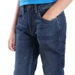 SLIM FIT SOLID JEANS BRAM - DARK BLUE