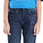 SLIM FIT SOLID JEANS BRAM - DARK BLUE