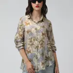Women's Printed Multi Spread Collar Shirts