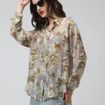 Women's Printed Multi Spread Collar Shirts