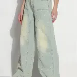 Women's Blue High Rise Baggy Jeans