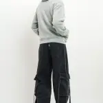 black men's baggy cargo jeans