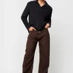dark brown men's straight jeans