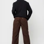 dark brown men's straight jeans