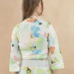 SUMMER ABSTRACT PRINT CO-ORD TOP IREEN - MULTI
