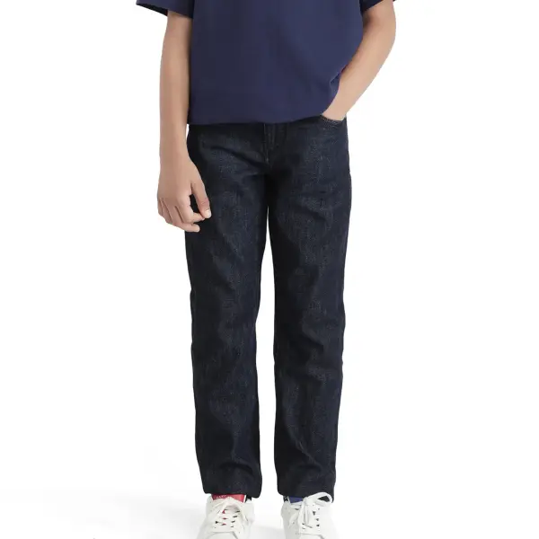 SOLID SLIM FIT JEANS IVAN - BLUE
