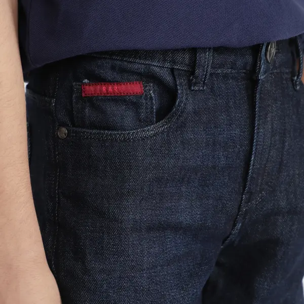 SOLID SLIM FIT JEANS IVAN - BLUE