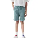 COTTON EMBROIDERED SHORTS MIXO-B - TEAL
