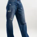 sapphire blue men's straight jeans