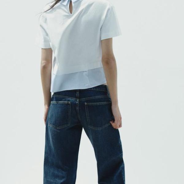 STRIPED COMBINED T-SHIRT
