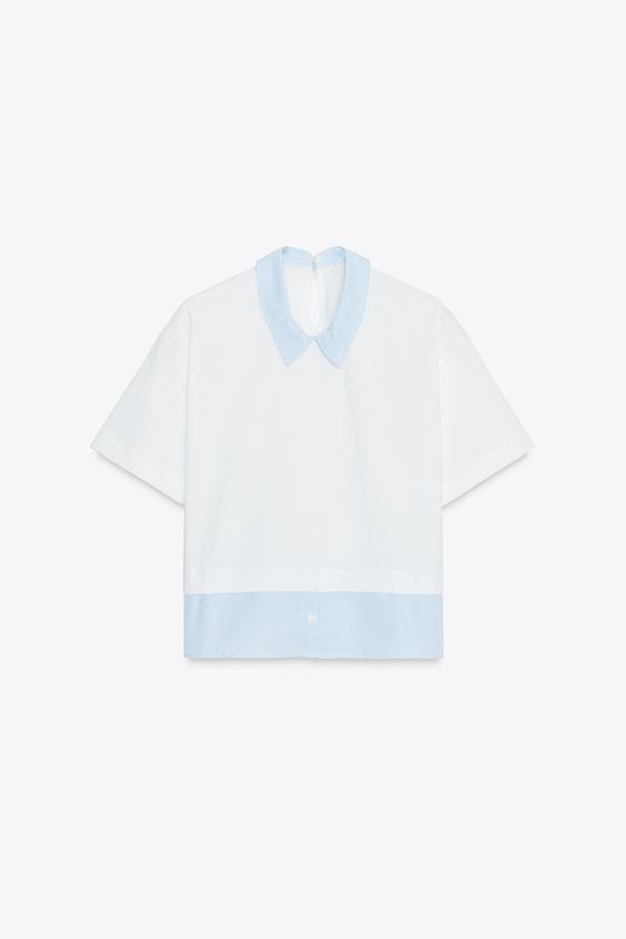 STRIPED COMBINED T-SHIRT