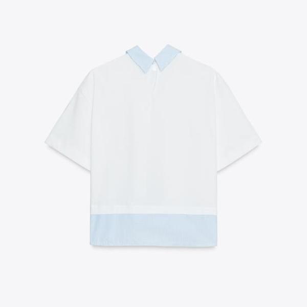 STRIPED COMBINED T-SHIRT