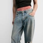 RIPPED BAGGY FIT JEANS