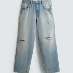 RIPPED BAGGY FIT JEANS