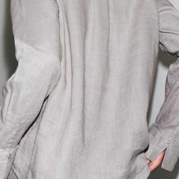 ZW COLLECTION 100% LINEN SHIRT