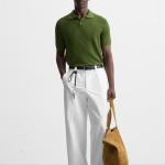 TEXTURED KNIT POLO SHIRT