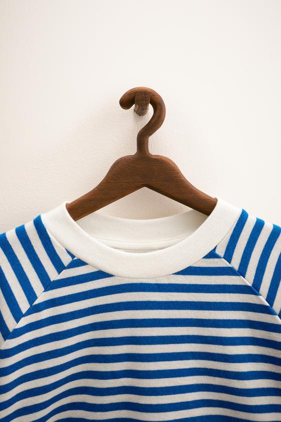 ZARA TIMELESS - STRIPED T-SHIRT WITH TRIM