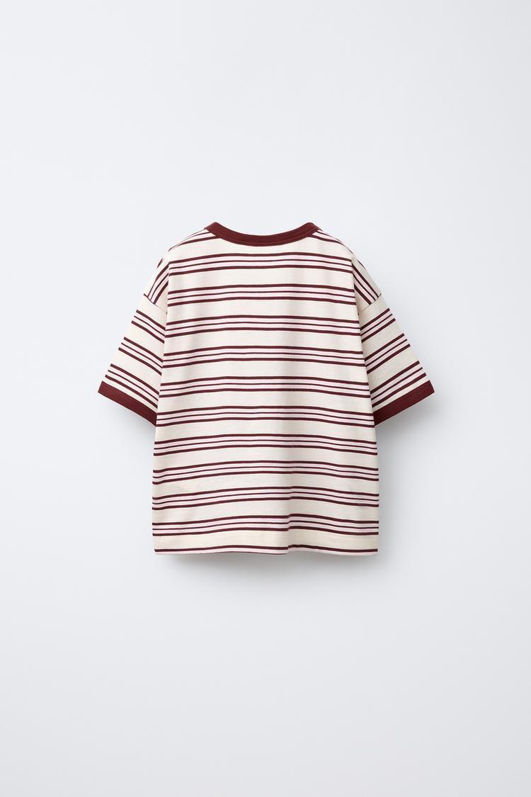 TIMELESS - STRIPED T-SHIRT WITH CONTRAST TRIMS