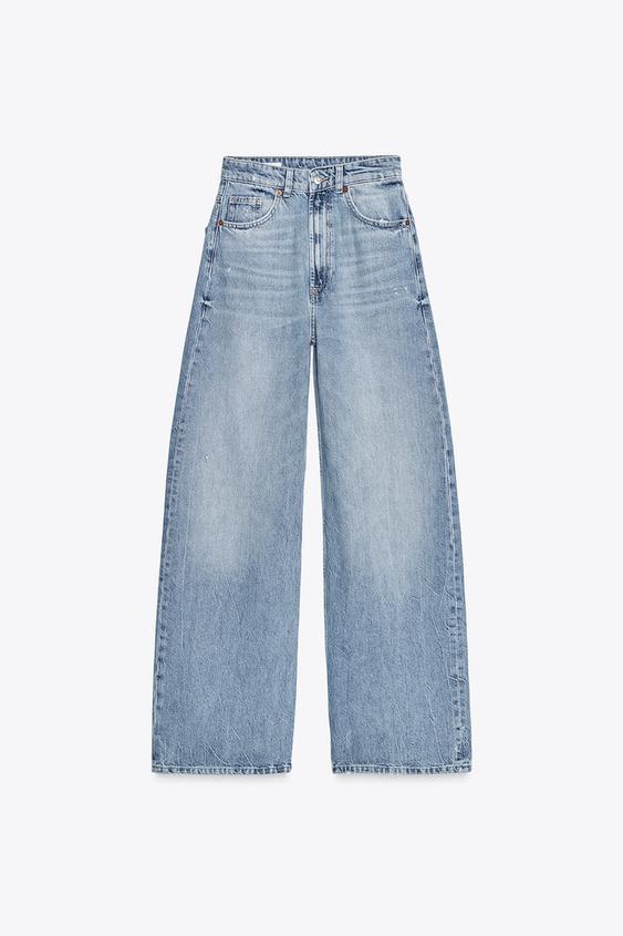 TRF EXTRA WIDE-LEG HIGH-WAIST JEANS