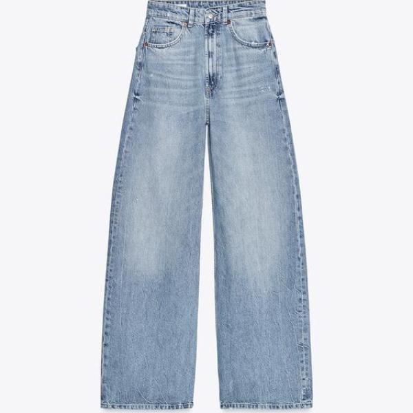TRF EXTRA WIDE-LEG HIGH-WAIST JEANS